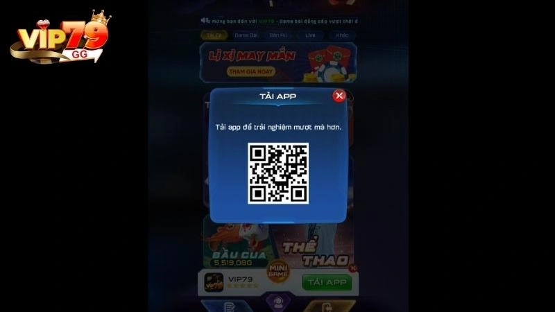 Hướng dẫn cách đăng nhập tài khoản qua mobile tại Vip79