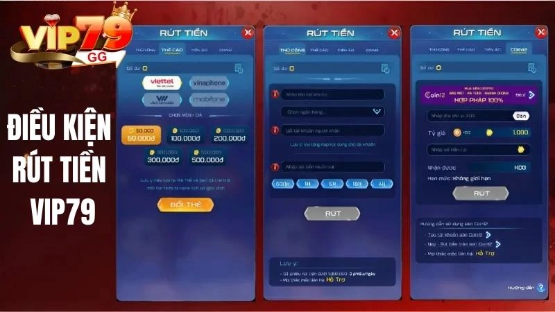 Điều kiện rút tiền Vip79 thành công cho tân thủ