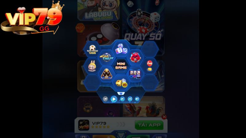 Anh em muốn giải trí nhanh gọn mà không quá hack não hãy đến với sảnh mini game Vip79